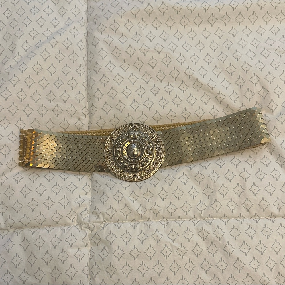 Vintage 80’s Gold Belt with Ornate Buckle